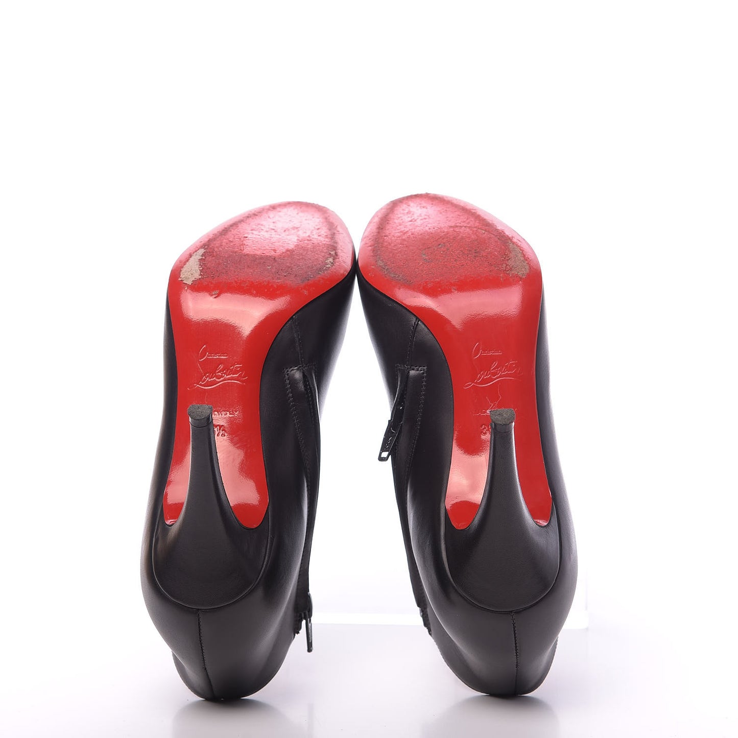 Calfskin Belle 85 Ankle Boots 36.5 Black