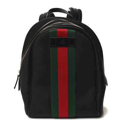Gucci Techno Canvas Web Backpack Black 1 of 10