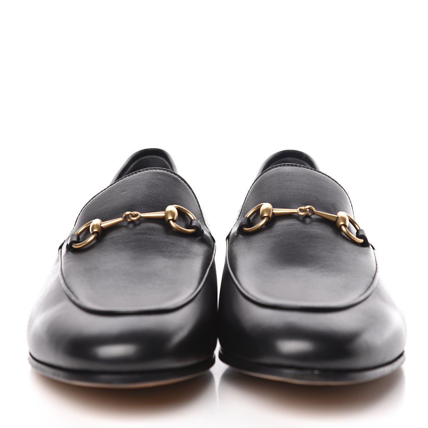 Gucci Lambskin Womens Brixton Horsebit Loafers 42 Black 2 of 10