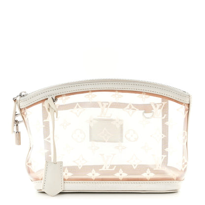 Louis Vuitton Monogram Transparence Transparent Lockit Clutch White 1 of 9
