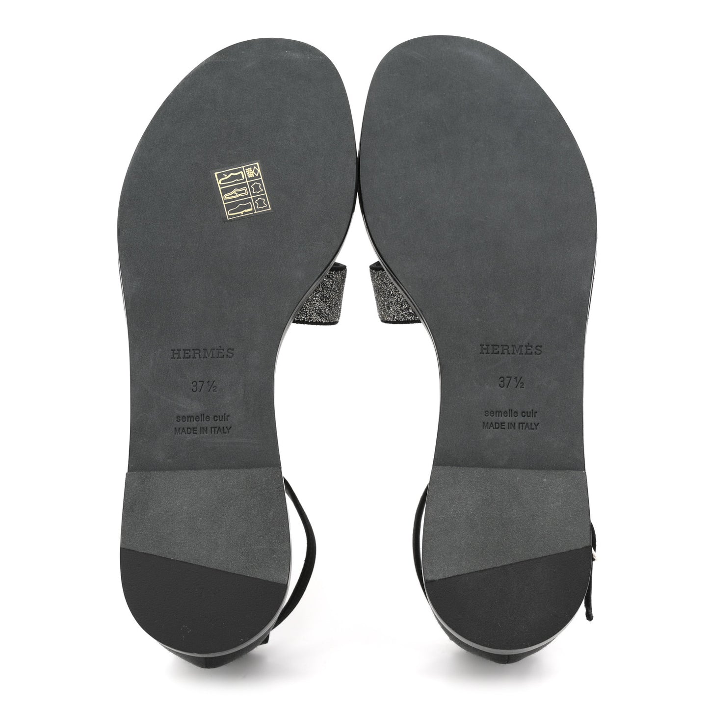 Satin Crystal Santorini Sandals 37.5 Black