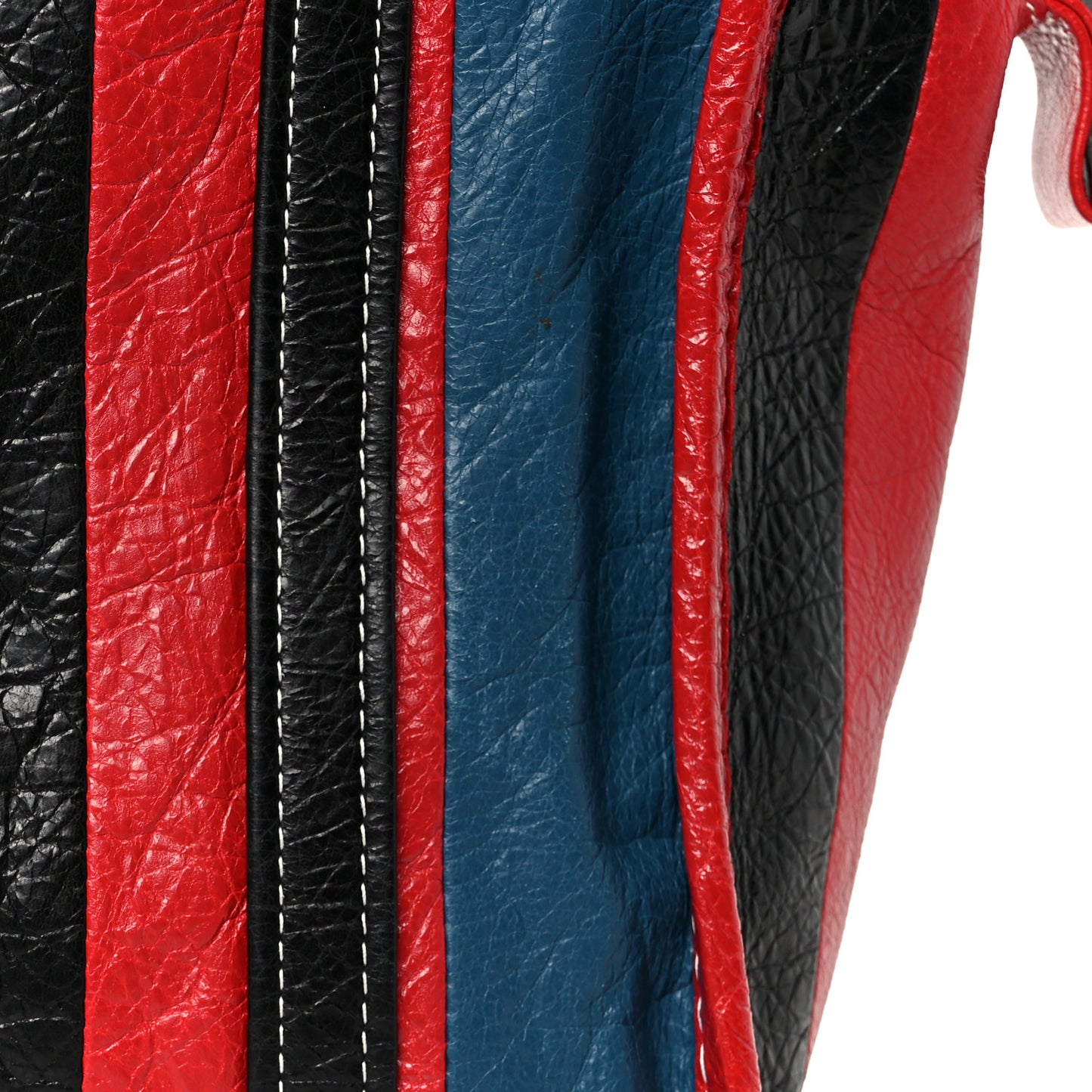 Agneau Arena Multicolore S Bazar Shopper Tote Grey White Black Red Blue
