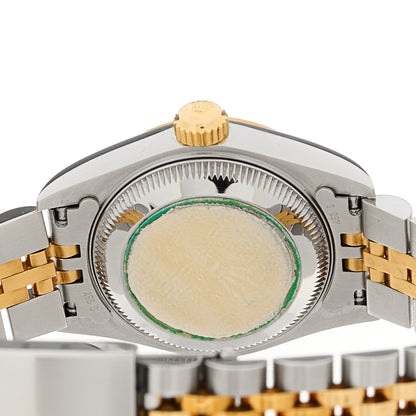 Rolex Stainless Steel 18K Yellow Gold Diamond 26mm Oyster Perpetual Datejust Watch Champagne 69173 4 of 4