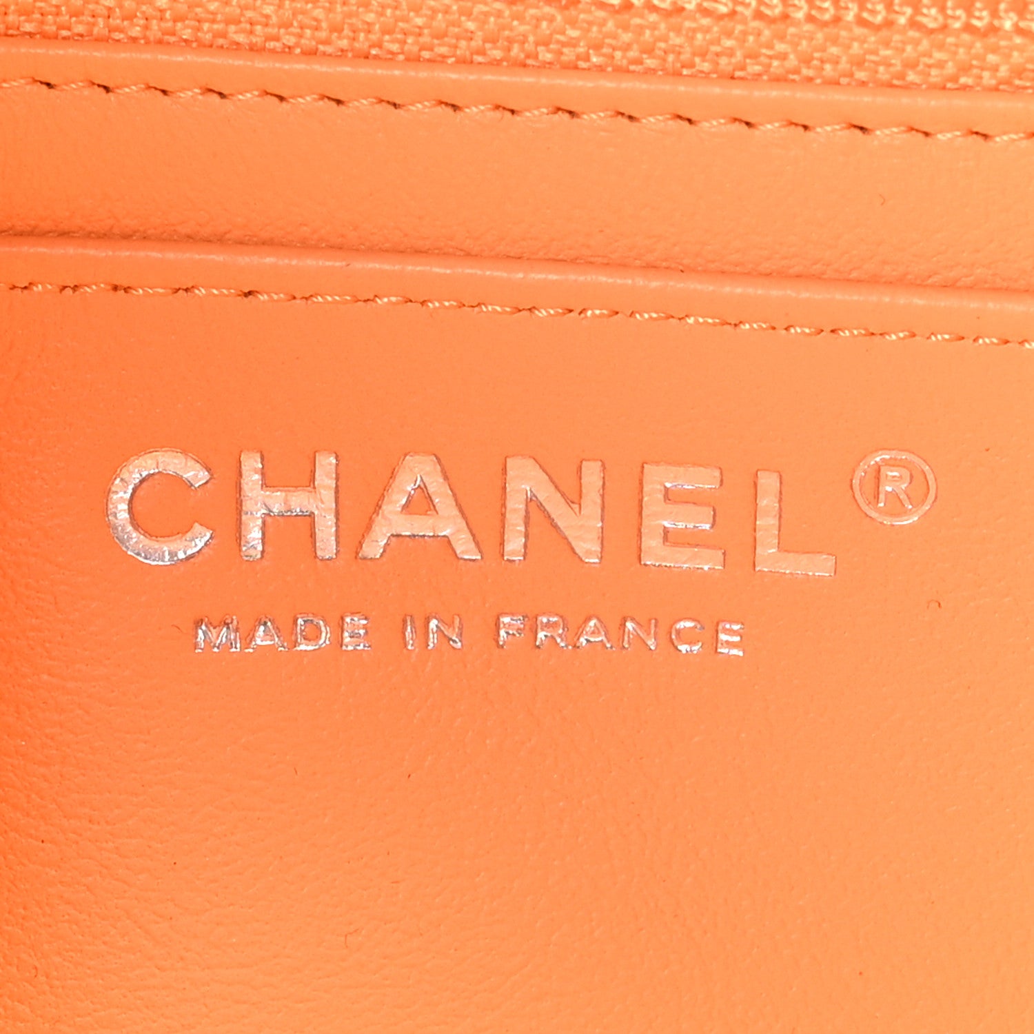 Chanel Lambskin Quilted Mini Rectangular Flap Orange 6 of 11