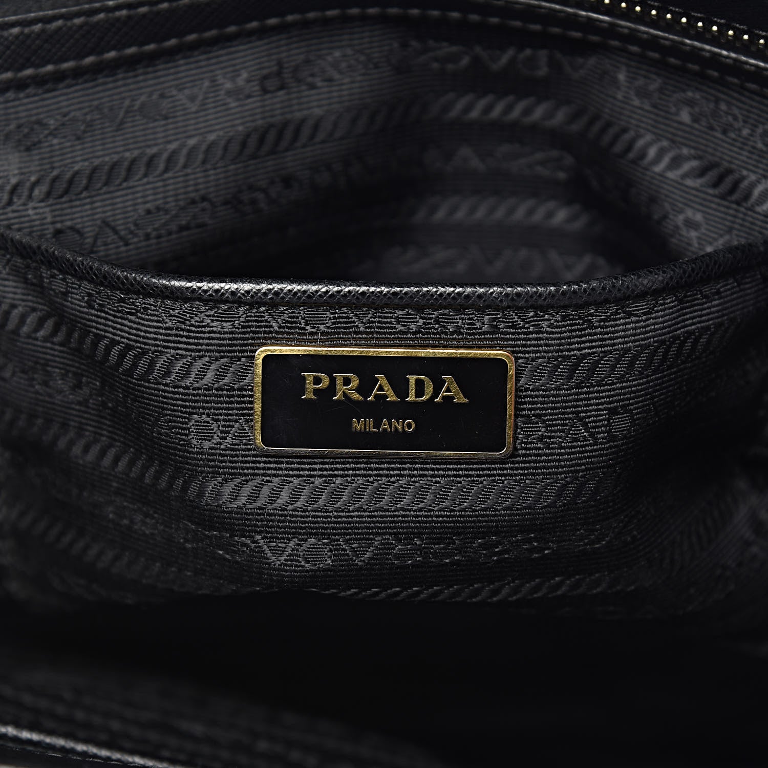 Prada Saffiano Large Galleria Double Zip Tote Black 6 of 10