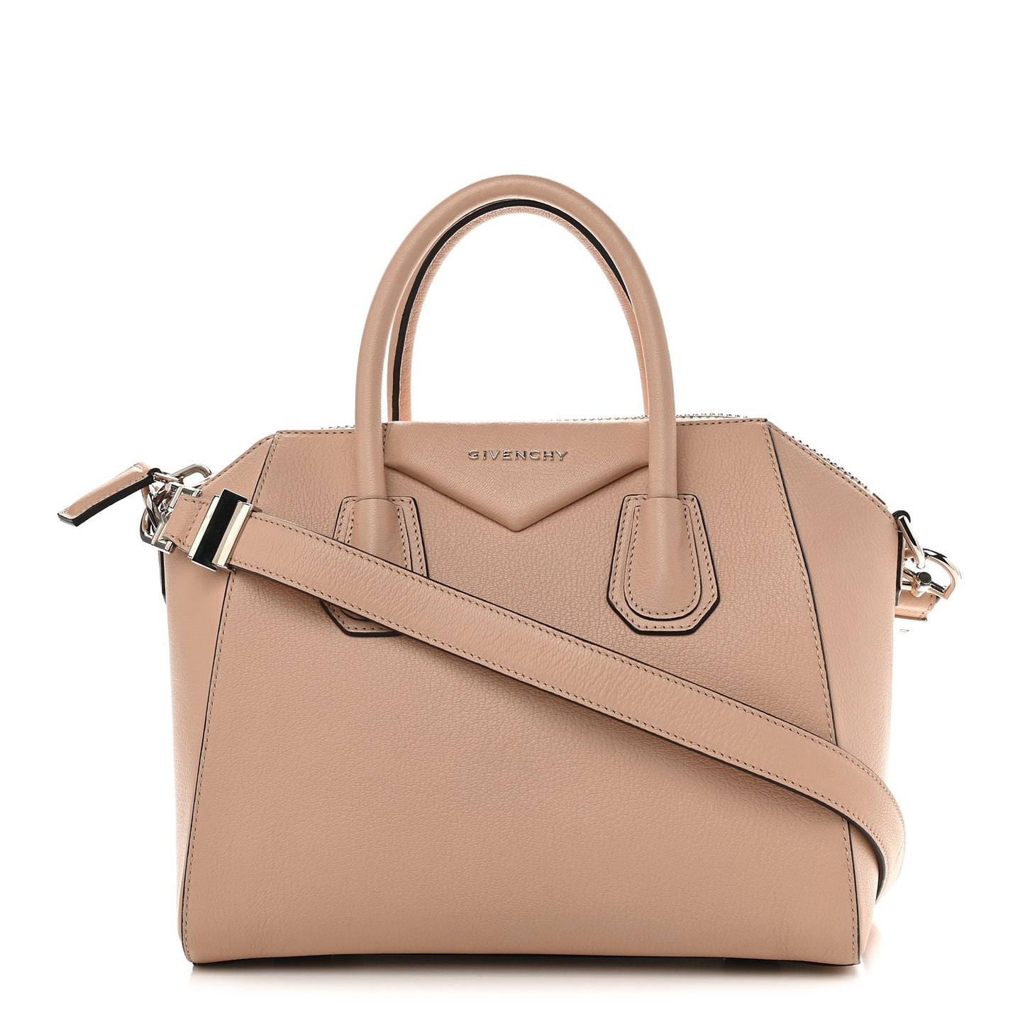 Sugar Goatskin Small Antigona Medium Beige