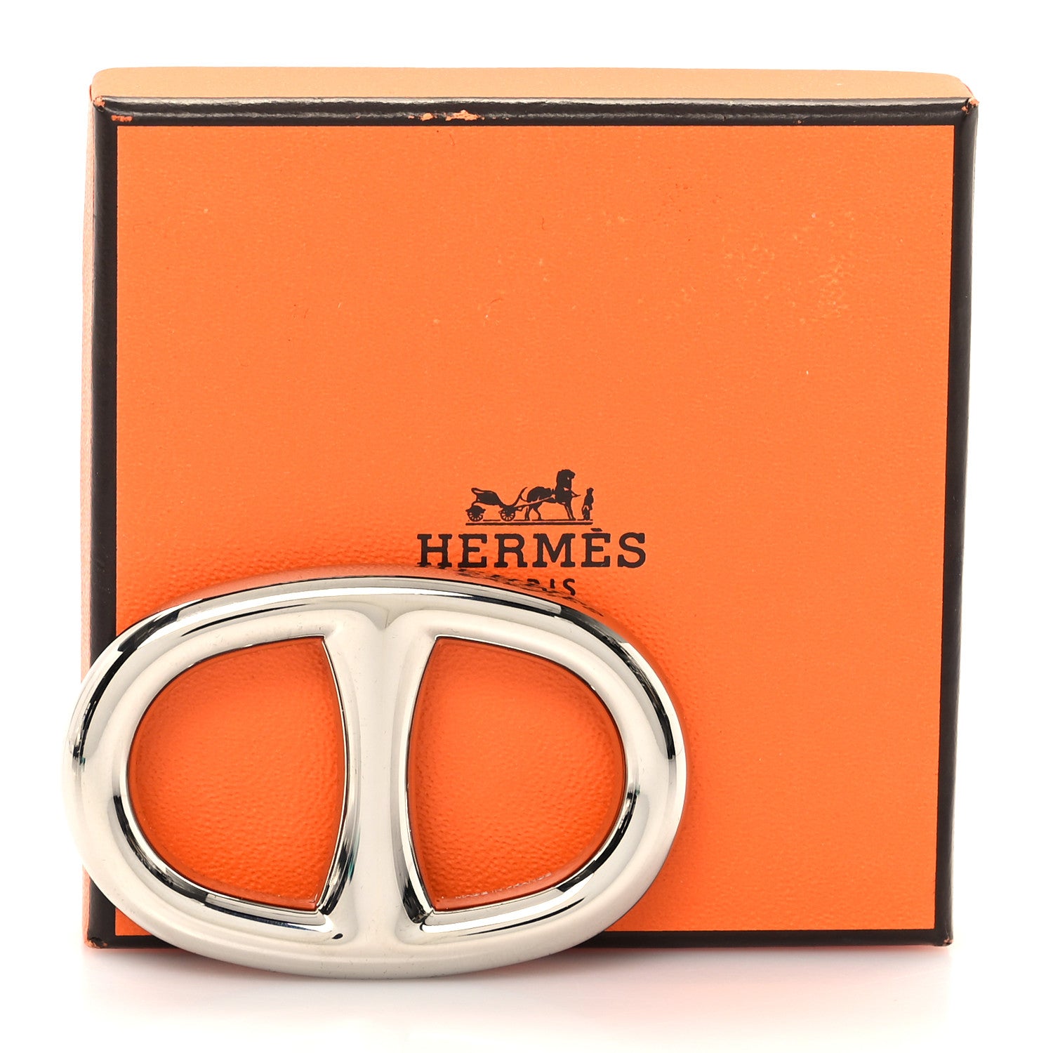 Hermes Palladium Chaine D'Ancre Scarf Ring 5 of 5
