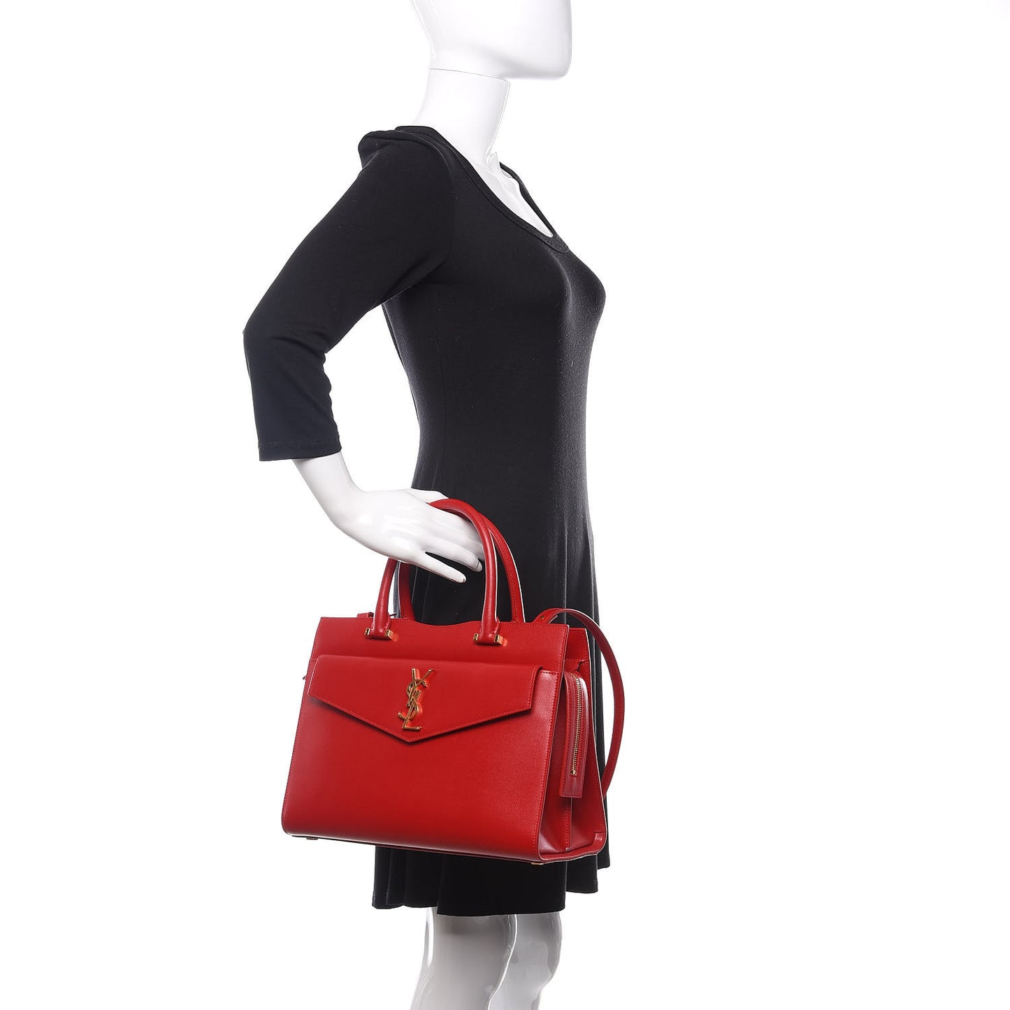 Grain De Poudre Medium Uptown Tote Rouge Eros