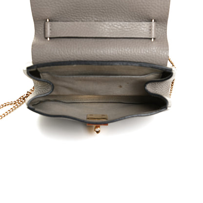 Chloe Grained Lambskin Mini Drew Shoulder Bag Motty Grey 5 of 12