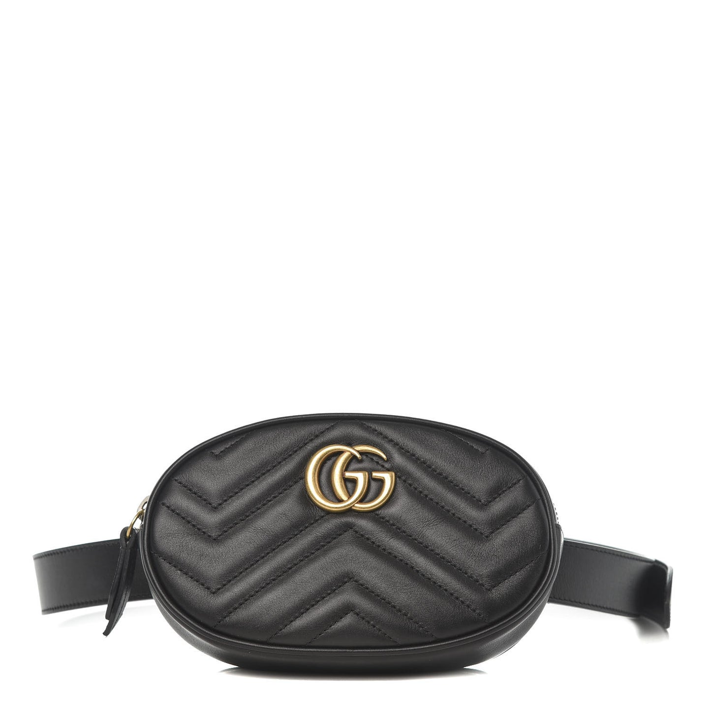 Calfskin Matelasse GG Marmont Belt Bag 95 38 Black