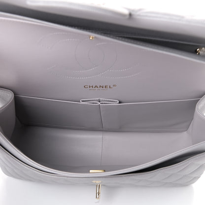 Chanel Caviar Quilted Jumbo Double Flap Grey 4 of 4