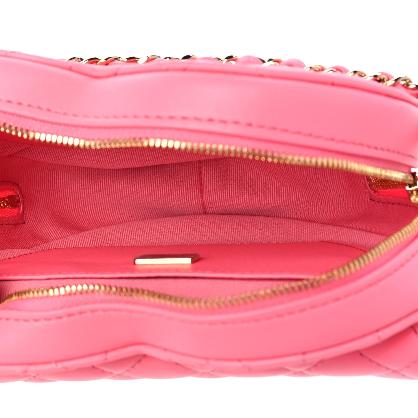 Lambskin Quilted CC In Love Heart Bag Pink