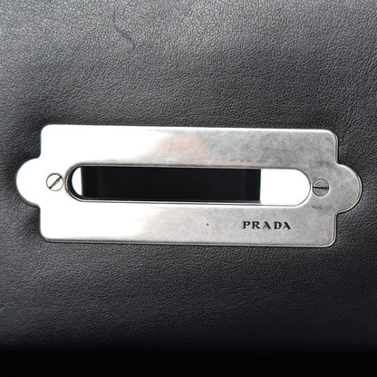 Prada City Calf Saffiano Cahier Bag Black 7 of 7