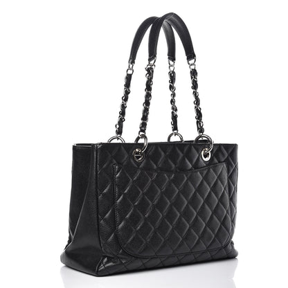 Chanel Caviar Quilted Grand Shopping Tote GST Black 3 of 14