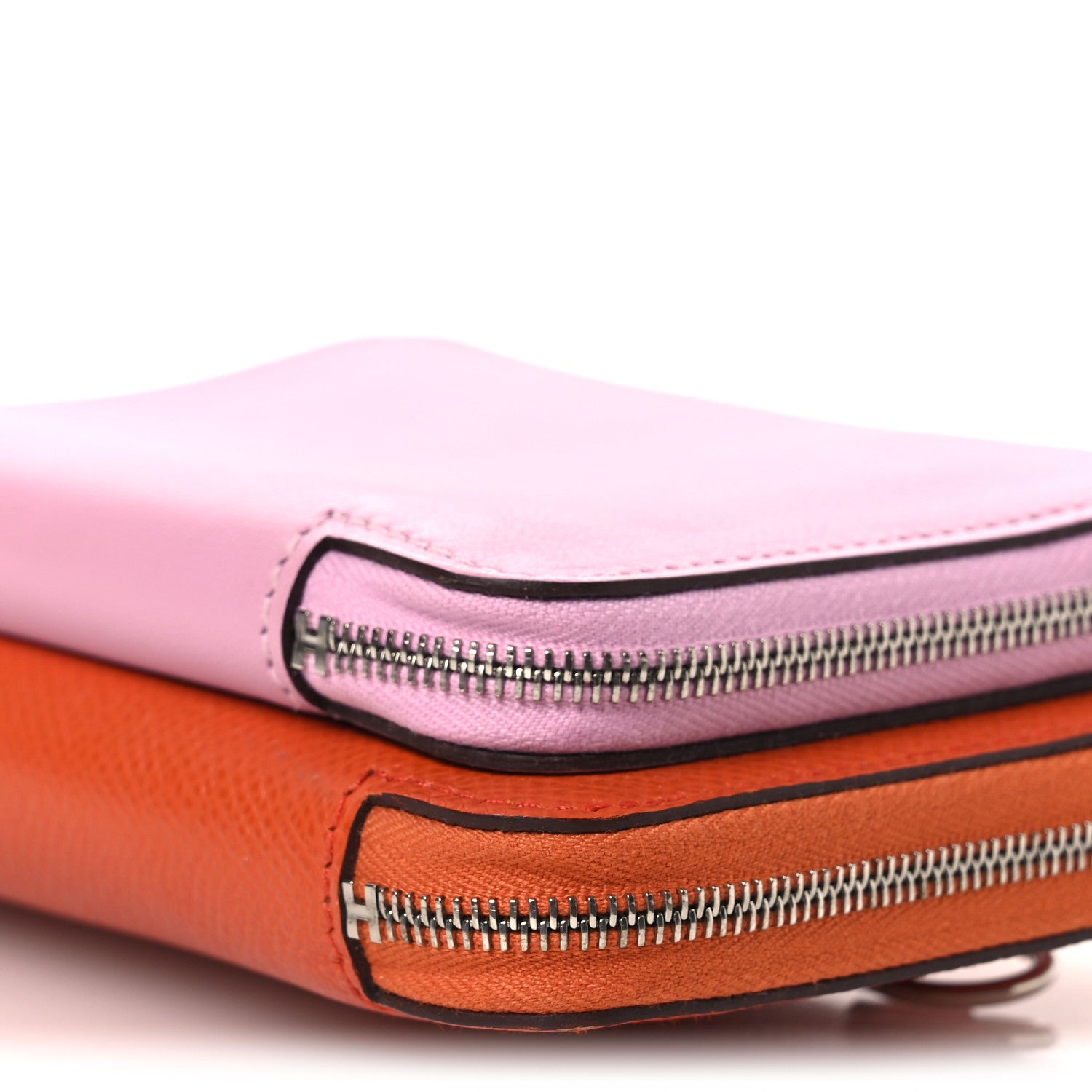 Hermes Epsom Swift Nouveau To Go Wallet Orange Mauve Sylvestre 10 of 10