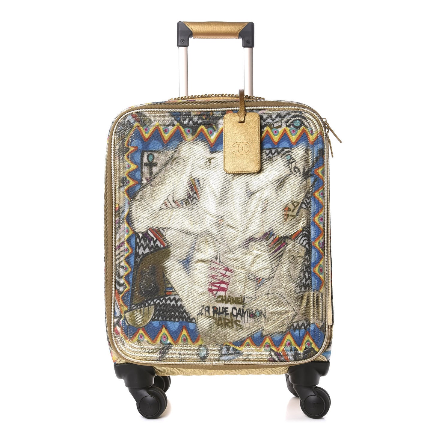 Graffiti Printed Canvas Street Spirit Trolley Multicolor