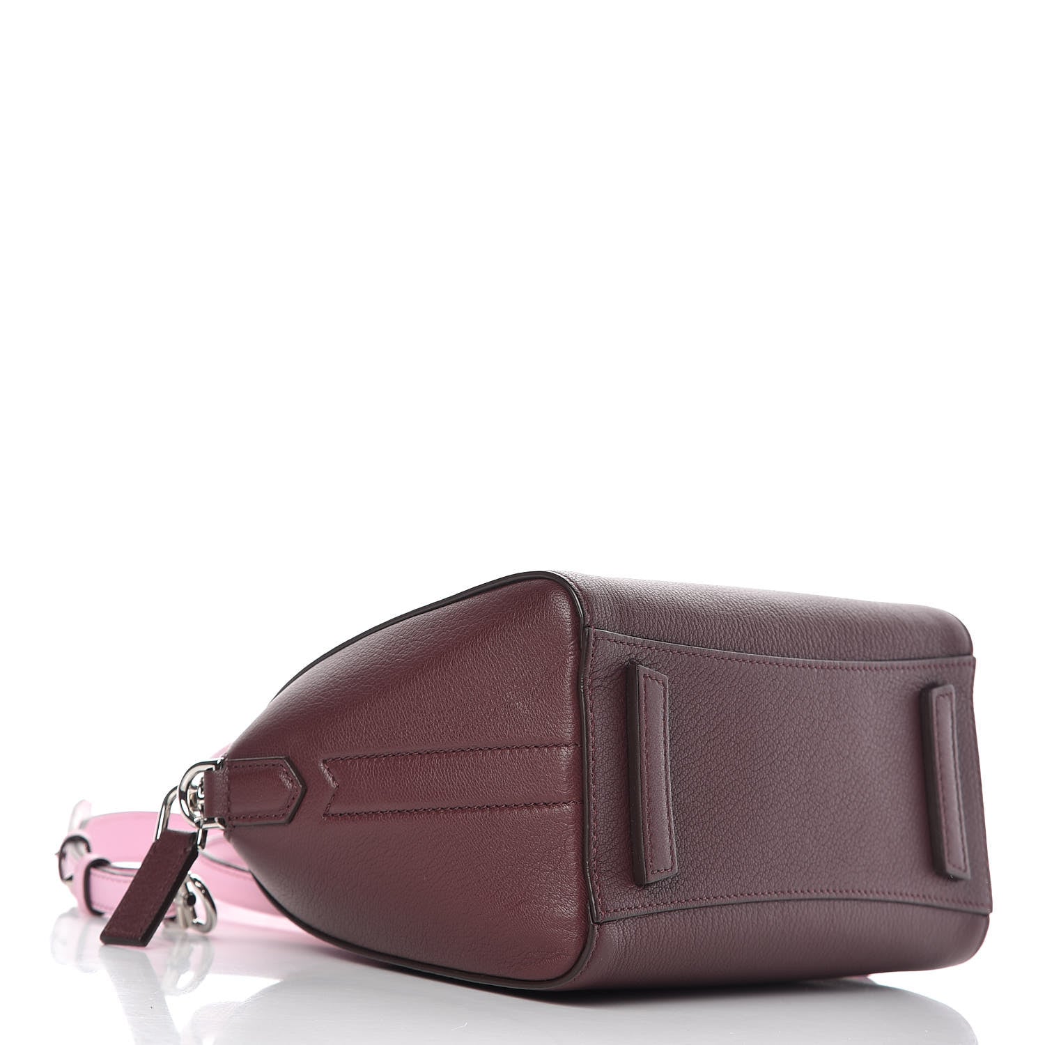 Givenchy Sugar Goatskin Mini Tri-Color Antigona Burgundy Pink White 4 of 11
