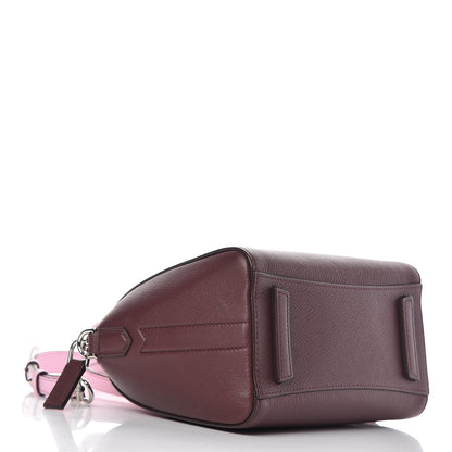 Givenchy Sugar Goatskin Mini Tri-Color Antigona Burgundy Pink White 4 of 11