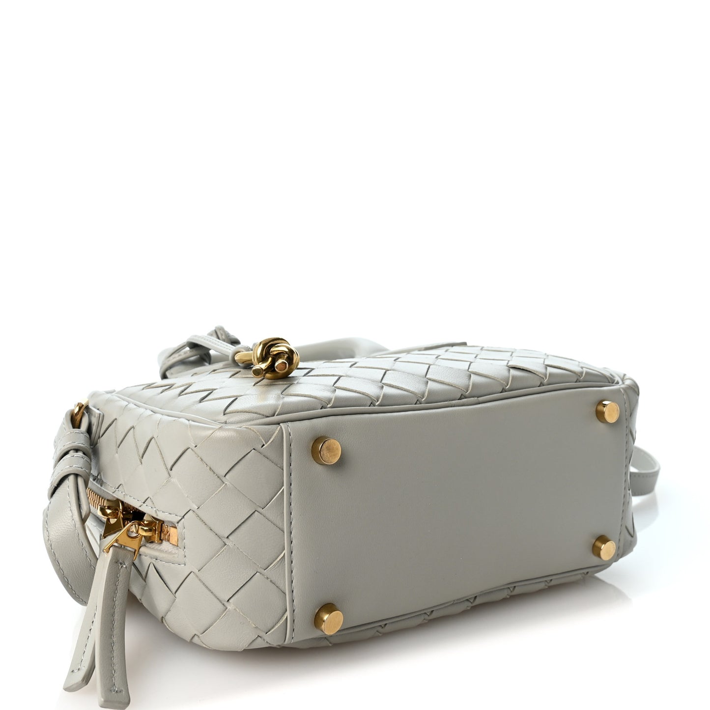 Lambskin Intrecciato Small Getaway Agate Grey