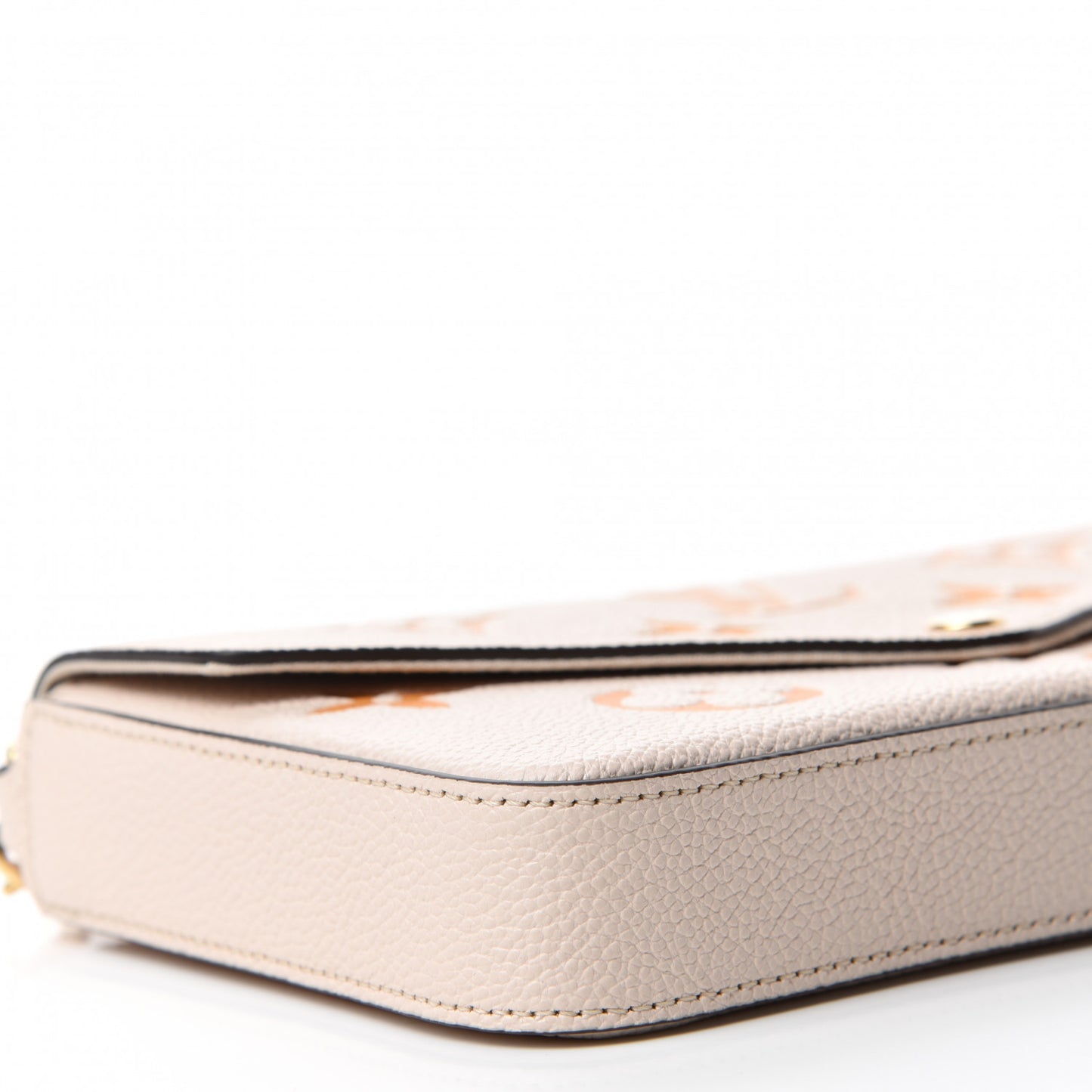 Empreinte Monogram Giant By The Pool Felicie Pochette Chain Wallet Cream Saffron