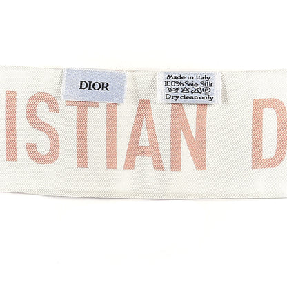 Christian Dior Silk Toile De Jouy Mitzah Scarf Pink 3 of 4