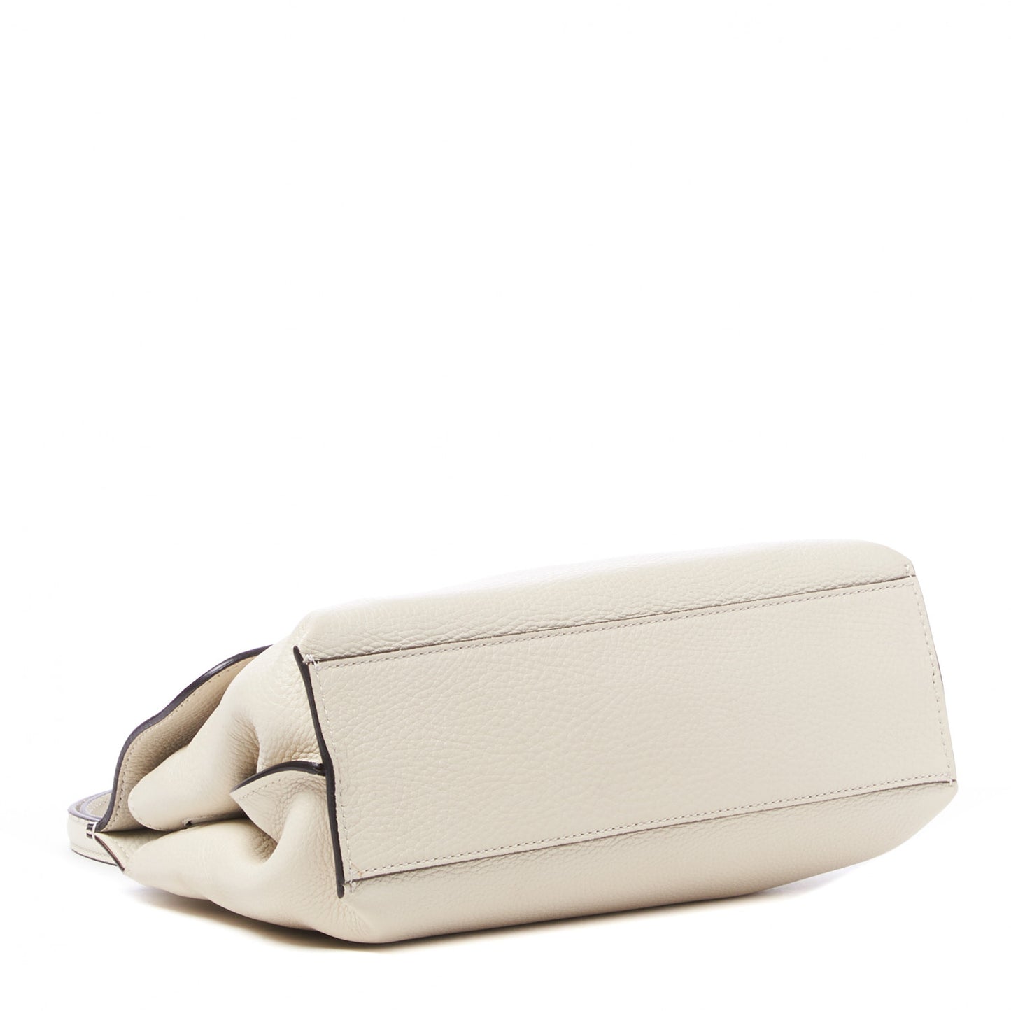 Cellarius Calfskin Small Bamboo Daily Top Handle Bag Mystic White