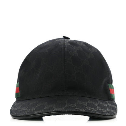 Gucci Monogram Web Baseball Hat L Black 5 of 19