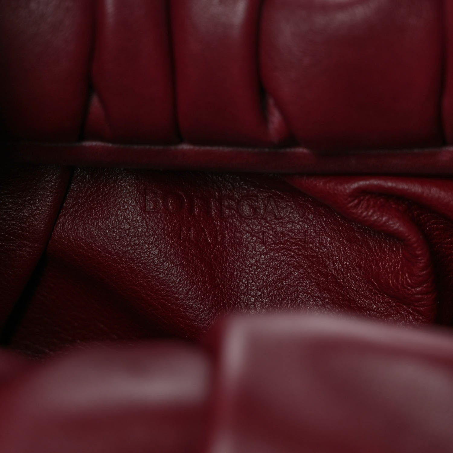 Bottega Veneta Smooth Butter Calfskin Small The Shoulder Pouch Dark Red 6 of 9