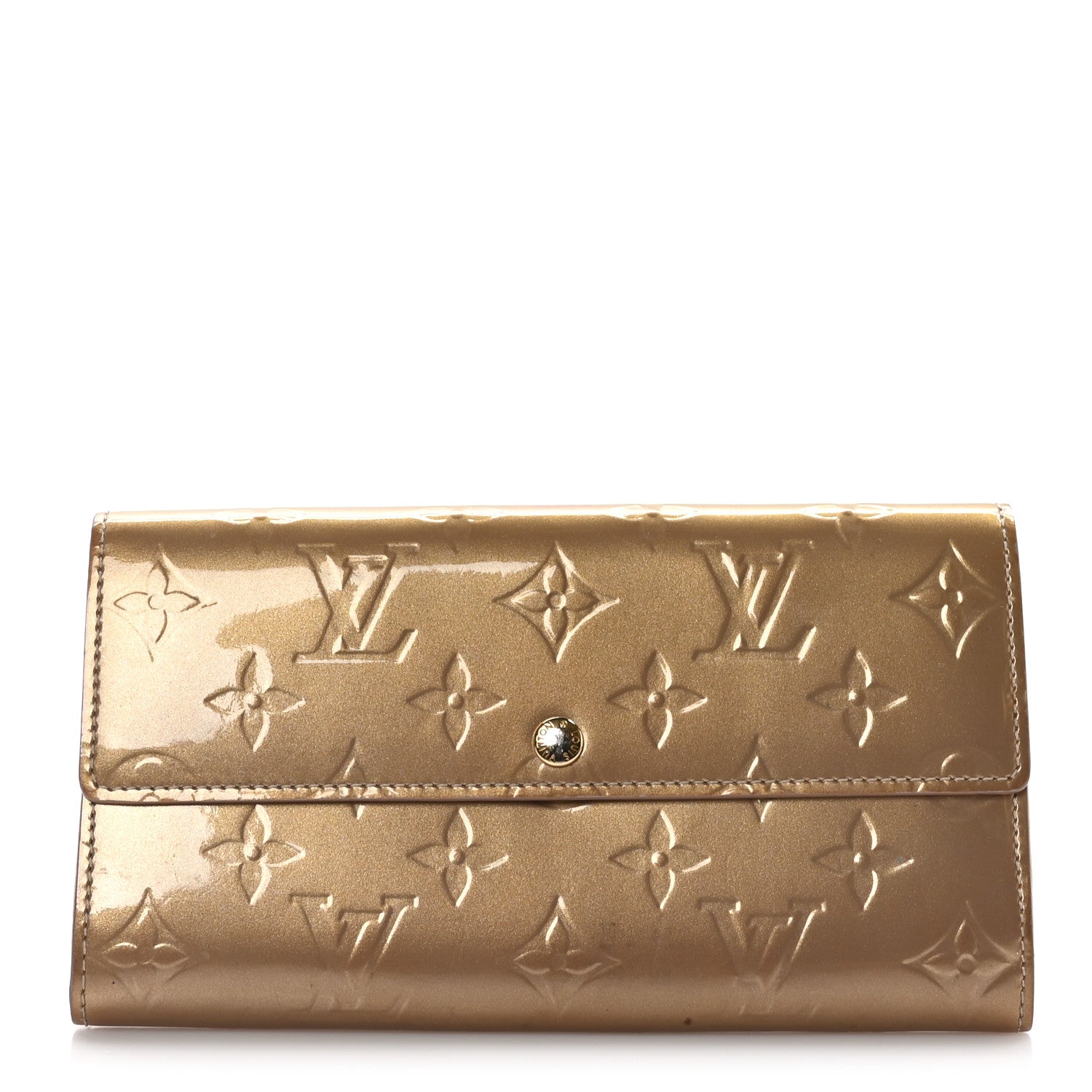 Louis Vuitton LOUIS VUITTON Vernis Sarah Wallet Noisette 1 of 10