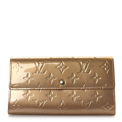 Louis Vuitton LOUIS VUITTON Vernis Sarah Wallet Noisette 1 of 10