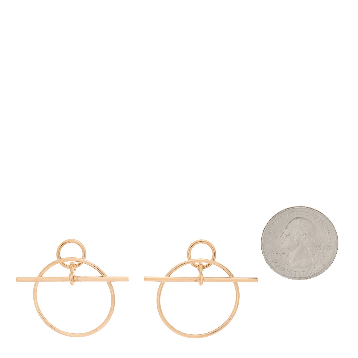 18K Rose Gold PM Loop Earrings