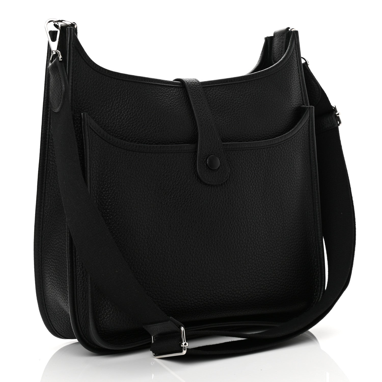 Hermes Taurillon Clemence Evelyne III GM Black 3 of 11