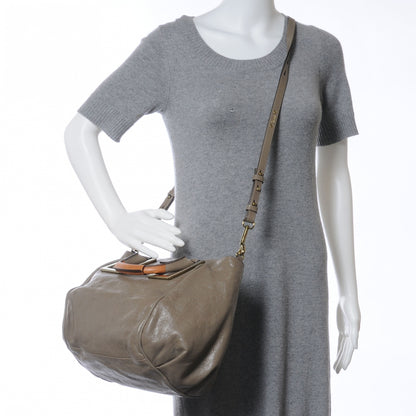 Chloe Leather Ethel Satchel Taupe 2 of 12