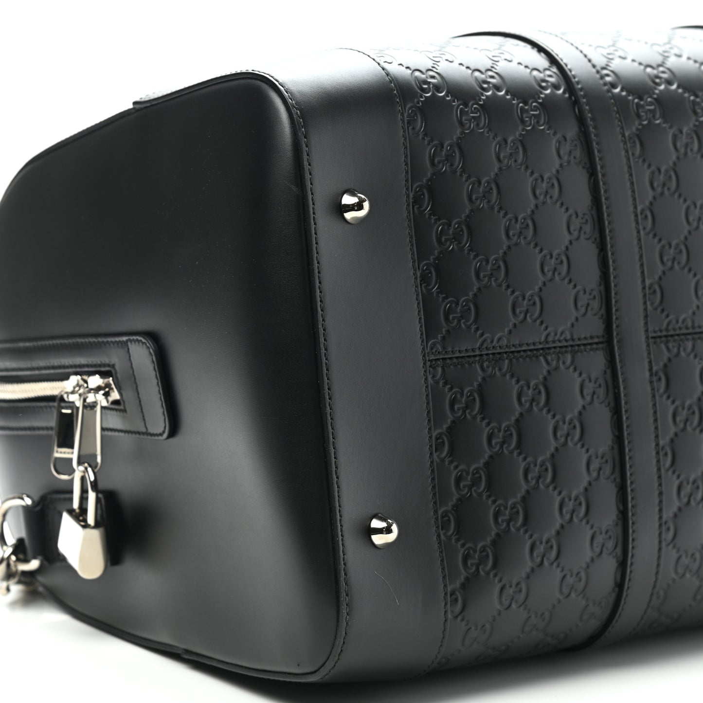 Guccissima Signature Medium Duffle Black