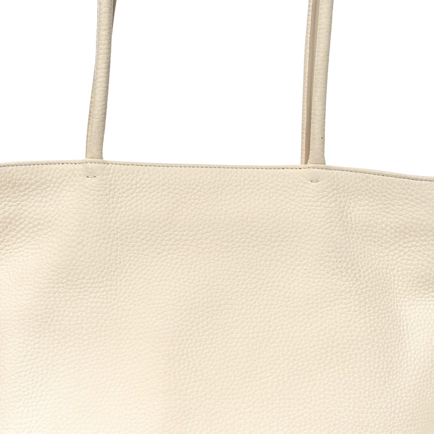 The Row Grained Calfskin Medium Portfolio Tote Ivory 7 of 10
