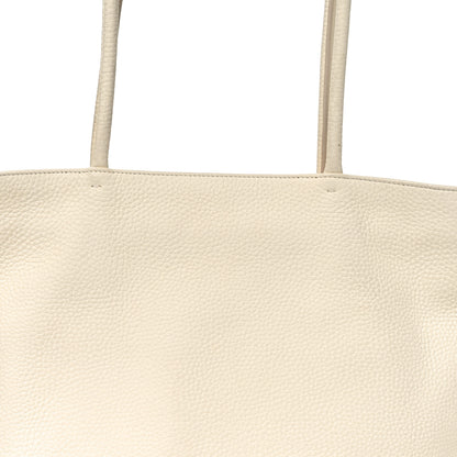 The Row Grained Calfskin Medium Portfolio Tote Ivory 7 of 10