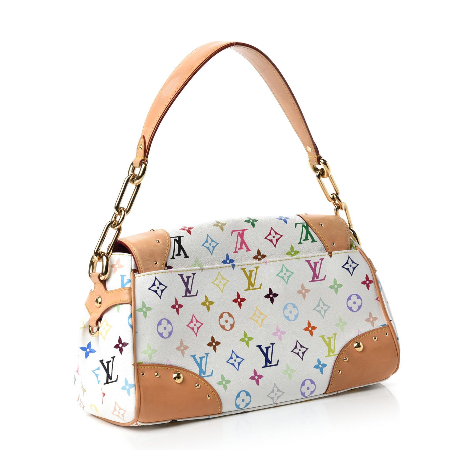 Monogram Multicolor Beverly MM White
