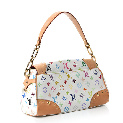 Louis Vuitton Monogram Multicolor Beverly MM White 3 of 10