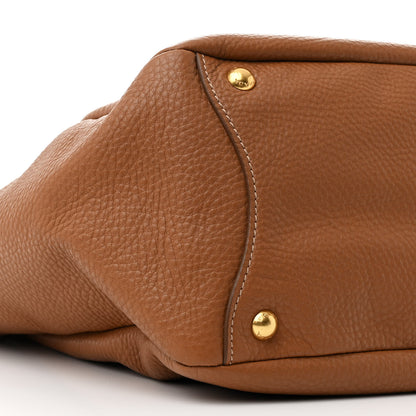 Prada Vitello Daino Side Pocket Hobo Cuoio 10 of 11