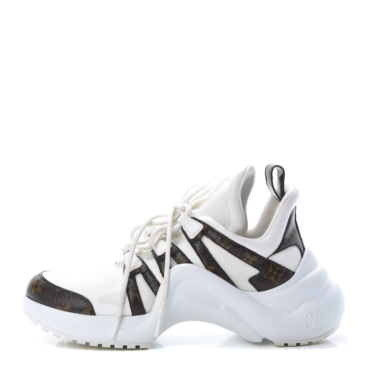 Louis Vuitton Patent Monogram LV Archlight Sneakers 39.5 White 1 of 12
