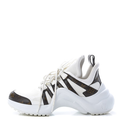 Louis Vuitton Patent Monogram LV Archlight Sneakers 39.5 White 1 of 12