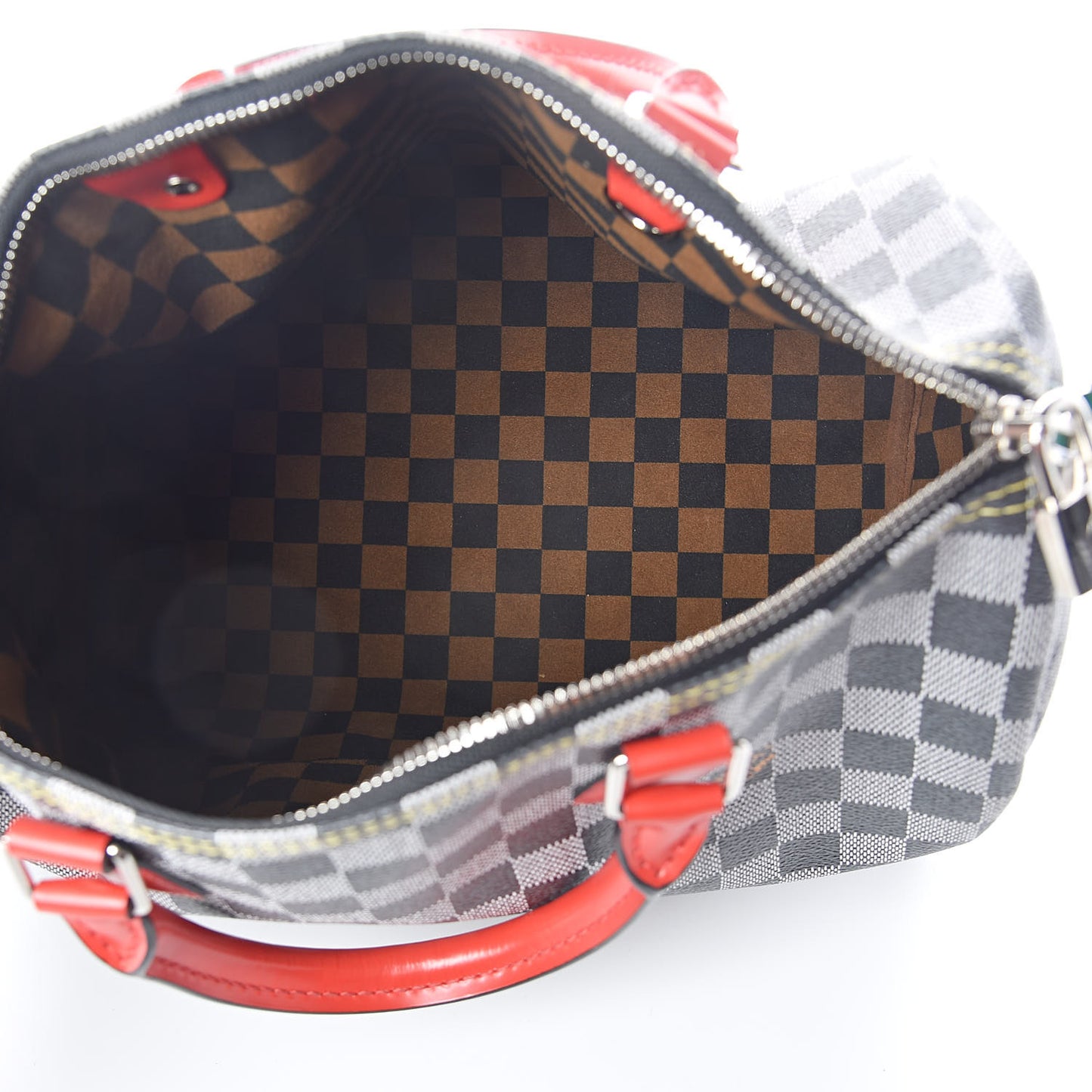 Damier Speedy Bandouliere 30 Black White