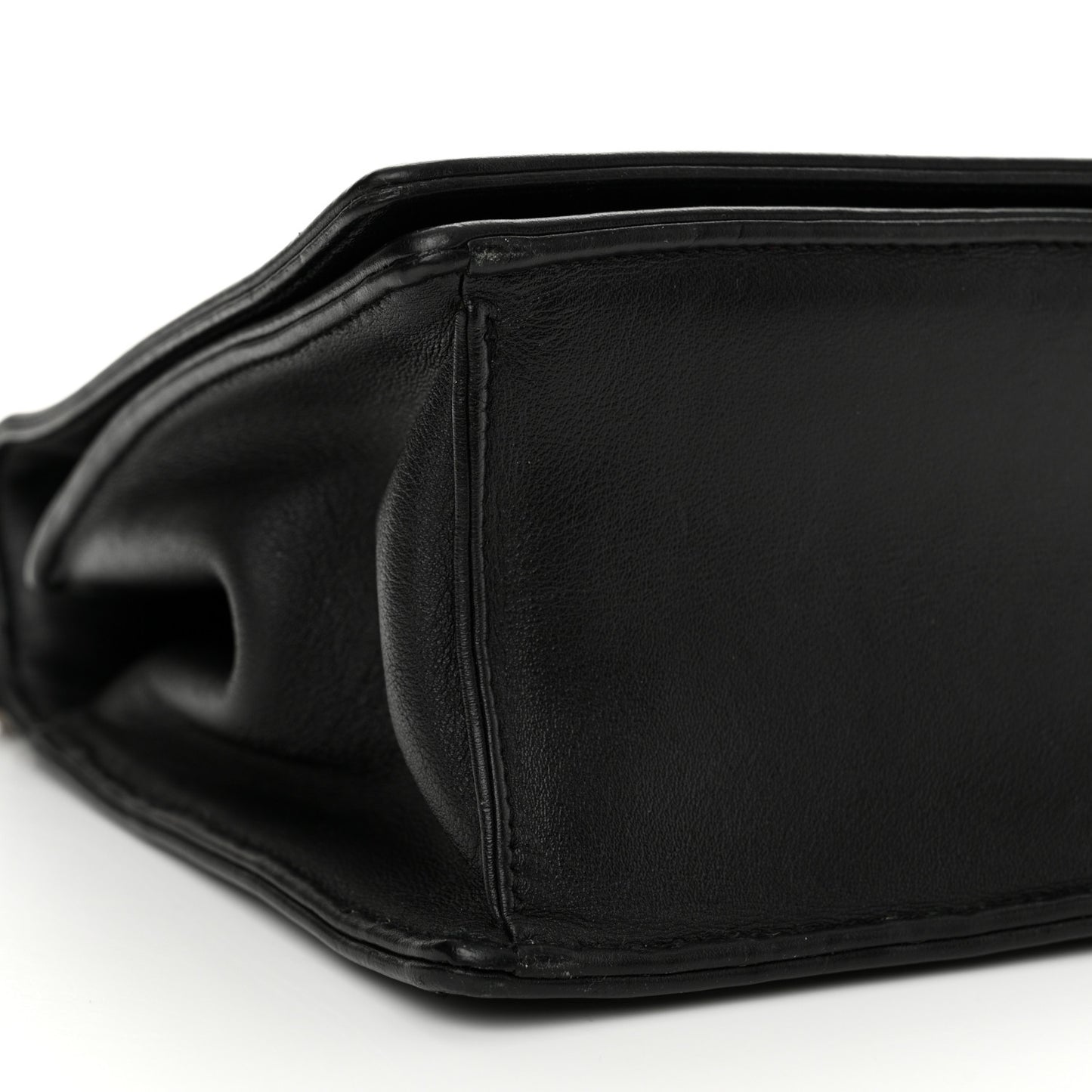 Calfskin Paradise Diorama Flap Bag Black