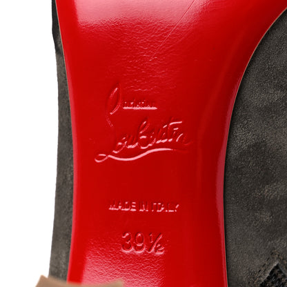 Christian Louboutin Suede So Eleonor Ankle Booties 39.5 Gray 7 of 17