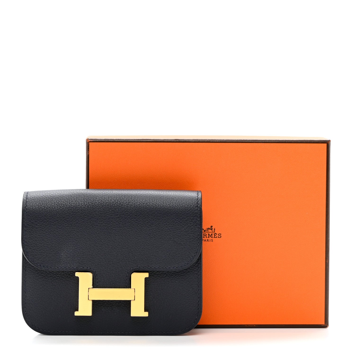 Hermes Evercolor Constance Slim Wallet Bleu Nuit 7 of 7