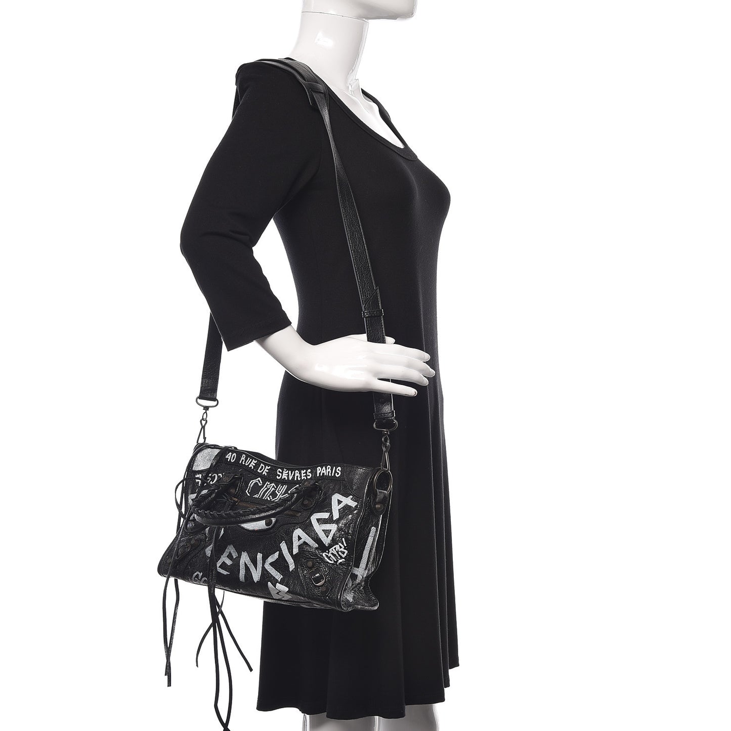 Agneau Classic Hardware Graffiti All Over S City Black