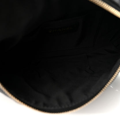 Chanel Calfskin Quilted Banane Waist Bag Fanny Pack Black 5 of 10