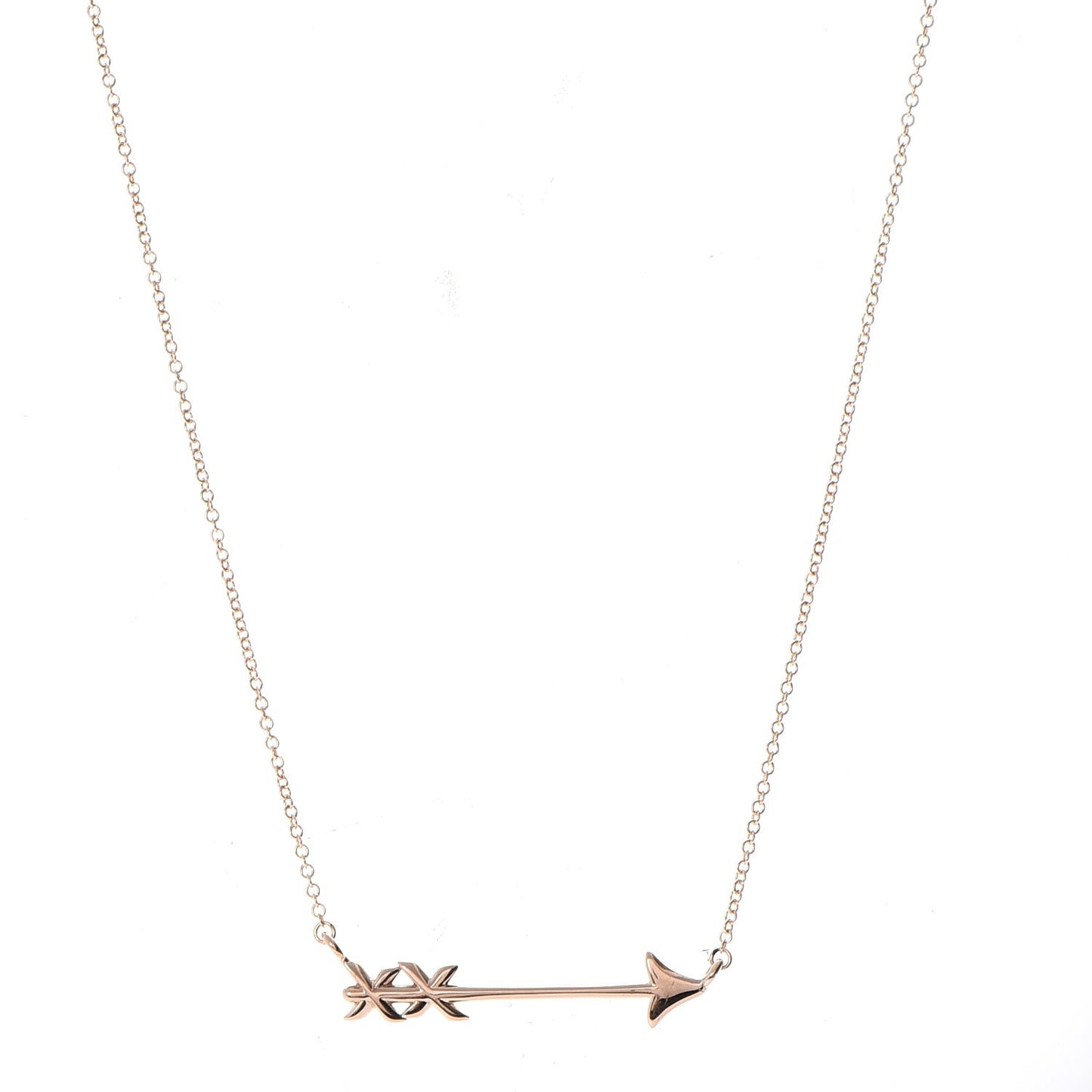 18K Rose Gold Small Paloma's Graffiti Arrow Pendant Necklace