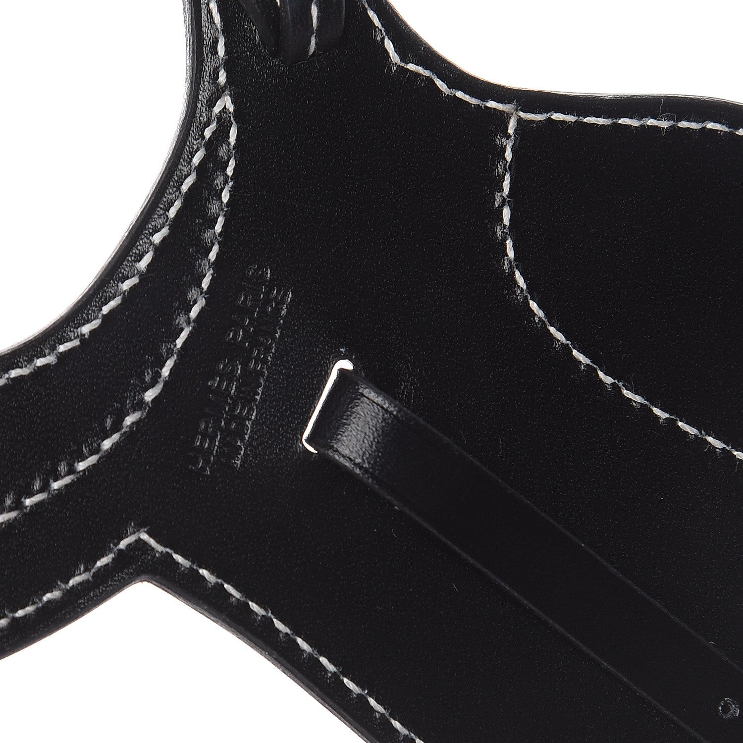Hermes Box Paddock Selle Horse Saddle Bag Charm Black 3 of 3