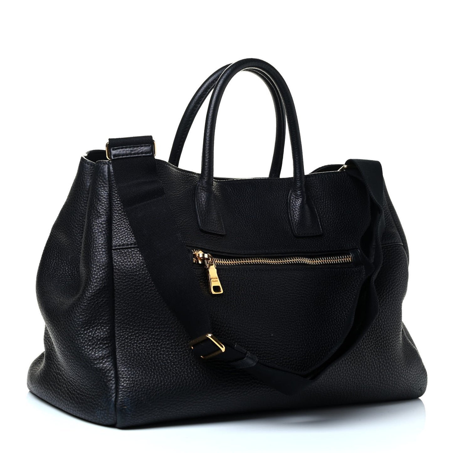 Vitello Daino Tote Black